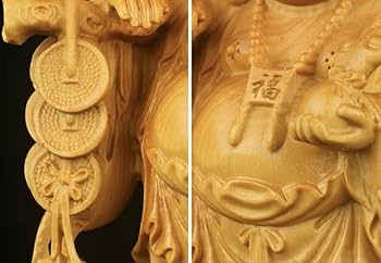 Amazon｜七福神仏像 布袋様 弥勒菩薩 置物 置物 金運 お守り